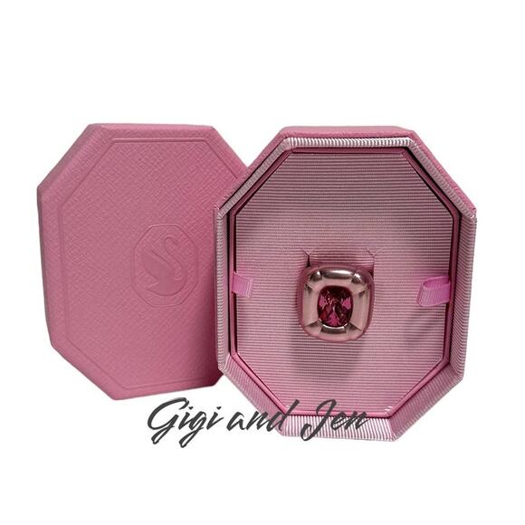 Swarovski Dulcis cocktail ring Cushion cut, Pink  55 / 7 USA - Picture 4 of 7